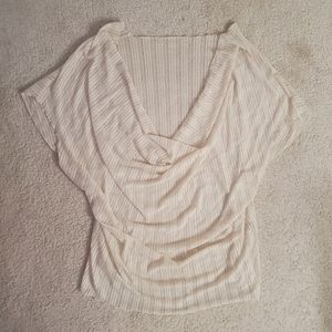 Beige Loose Sheer Top (4XL)